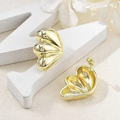 Brass Stud Earrings for Women&nbsp;EJEW-U035-04G