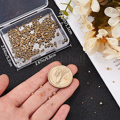 400Pcs 4 Styles Brass Crimp Beads&nbsp;KK-BBC0014-68