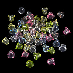 120Pcs 6 Colors Transparent Acrylic Bead Caps&nbsp;TACR-TA0001-75