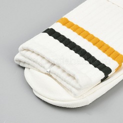 Cotton Stripe Socks for Sports Yoga&nbsp;AJEW-WH20086-001E