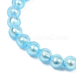 Handmade Silver Foil Glass Beads Strands&nbsp;FOIL-F002-01B