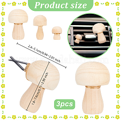 3Pcs Wooden Air Vent Clips&nbsp;JEWB-AB00031