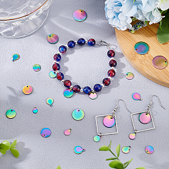 48Pcs 8 Style Ion Plating(IP) 304 Stainless Steel Charms&nbsp;STAS-AR0001-41