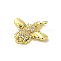 Real 18K Gold Plated Brass Pave Cubic Zirconia Pendants&nbsp;KK-M283-04C-01