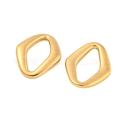 304ステンレススチールリンクリング  馬の目  ゴールドカラー  19.5x15x2.5mm  内径：15x7mm&nbsp;STAS-A095-03B-G