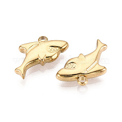 304 Stainless Steel Shark Pendants&nbsp;STAS-T069-09G
