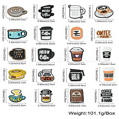 40Pcs 20 Styles Coffee Style PVC Cabochons&nbsp;KY-CJ0002-02