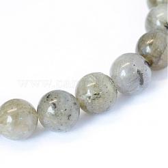 天然石ラブラドライトラウンドビーズ連売り  10~10.5mm  穴：1.2mm  約36~38個/連  15インチ&nbsp;G-E334-10mm-19