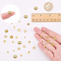 鉄&真鍮&合金のビーズキャップ  ゴールドカラー  130x50x15mm  240個/箱&nbsp;IFIN-SC0001-10