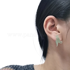 女性用アクリル恐竜スタッドピアス  ミックスカラー  17mm  3のペア/セット&nbsp;PW-WG1C0A1-01