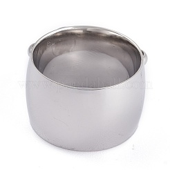 変色しにくいユニセックス304ステンレススチール製指輪  十字  ステンレス鋼色  サイズ6~9  14mm  内径：16.5~18.9mm&nbsp;RJEW-K233-13-P