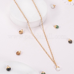 10Pcs 5 Style Natural Gemstone Pendants&nbsp;G-LS0002-08