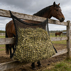 ポリエステル飼料用干し草メッシュバッグ  長方形  ブラック  156x100x0.8cm&nbsp;ABAG-WH0048-98B