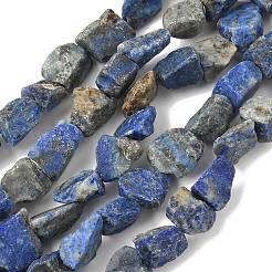 Raw Rough Natural Lapis Lazuli Beads Strands&nbsp;LS-G-M453-D06
