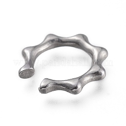 変色しにくい304ステンレススチールペンダント  花輪  ステンレス鋼色  13.5x13.5x2mm&nbsp;STAS-H120-01P-A