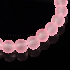 Stretchy Frosted Glass Beads Kids Bracelets for Children's Day&nbsp;BJEW-JB01768-06