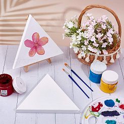 DIY絵画描画キット  プラスチックペイントブラシペンと綿で覆われた木製の下塗りフレーム付き  ミックスカラー  5個/セット&nbsp;DIY-NB0003-72