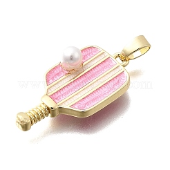 Brass Enamel Pendants&nbsp;KK-P336-17G-01