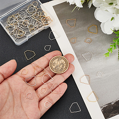 80Pcs 8 Styles Zinc Alloy Linking Rings&nbsp;FIND-GA0004-09