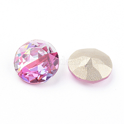 Pointed Back & Back Plated K9 Glass Rhinestone Cabochons&nbsp;X-RGLA-J012-10mm-209LS