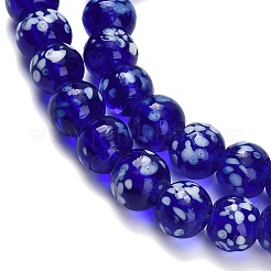 Handmade Lampwork Beads Strands&nbsp;LAMP-H071-01B