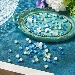 125Pcs 5 Colors Electroplate Glass Beads&nbsp;EGLA-TA0013-63