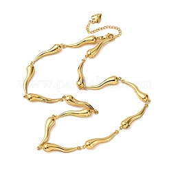 304 Stainless Steel Link Chain Necklaces for Women&nbsp;NJEW-G178-01G-02