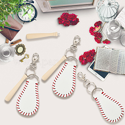 Baseball Theme DIY Luggage Tag Making Kits&nbsp;DIY-CL0002-24A