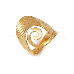 女性用304ステンレススチールカフオープンリング  ゴールドカラー  26mm  内径：19mm&nbsp;RJEW-H255-01G-05