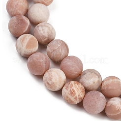 Round Natural Sunstone Beads Strands&nbsp;G-K068-29-10mm