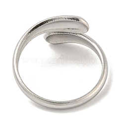 Non-Tarnish 304 Stainless Steel Plain Cuff Ring&nbsp;RJEW-C067-01P