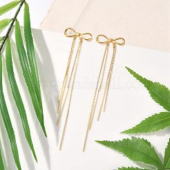 304 Stainless Steel Tassel Stud Earrings&nbsp;EJEW-F353-04G