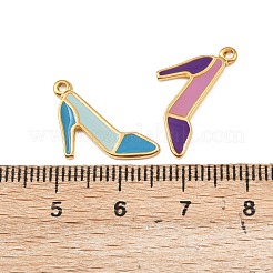 304ステンレスペンダント  エナメル  ゴールドカラー  靴  13.5x15x1.5mm  穴：1.2mm&nbsp;STAS-I361-02G-01