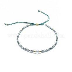 Adjustable Natural Agate Braided Bead Bracelets&nbsp;BJEW-F391-A16