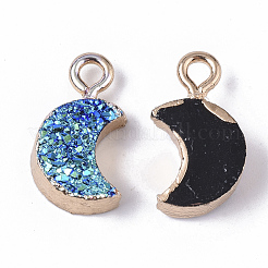 Druzy Resin Pendants&nbsp;RESI-S383-007-B01