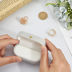 1Pc Rectangle Velvet Couple Rings Box&nbsp;CON-BBC0001-20C