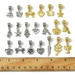 20Pcs 20 Styles Tibetan Style Alloy European Dangle Charms&nbsp;FIND-FS0002-02