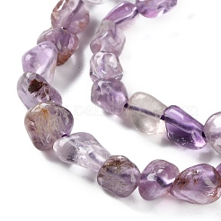 Natural Purple Phantom Quartz Purple Lodolite Quartz Beads Strands&nbsp;G-P497-01C-32