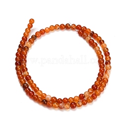 Natural Carnelian Beads Strands&nbsp;GG-CBA1CAF-A01-4mm