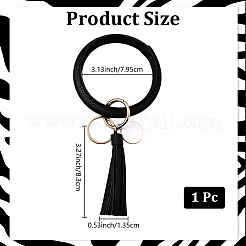 1Pc PU String Keychains&nbsp;KEYC-CL0001-08B