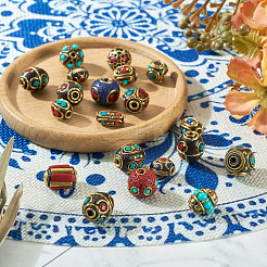 Handmade Tibetan Style Beads&nbsp;TIBEB-TAC0003-01