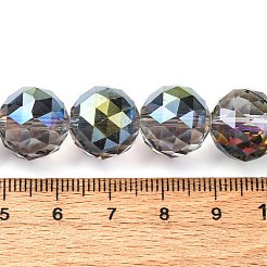 Transparent Electroplate Glass Beads Strands&nbsp;EGLA-N002-34E-F05