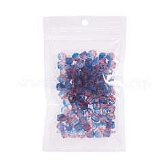 Two Tone Transparent Spray Painted Acrylic Bead&nbsp;X-ACRP-T005-26C