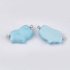Handmade Porcelain Links connectors&nbsp;PORC-T002-67B