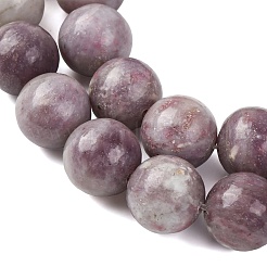 Natural Lepidolite/Purple Mica Stone Beads Strands&nbsp;G-A310-A01-16mm