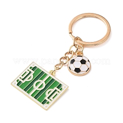 Football Theme Alloy & Enamel Keychains&nbsp;AL-A001-01D-G