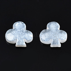 Spray Painted Transparent Resin Cabochons&nbsp;CRES-S302-61A
