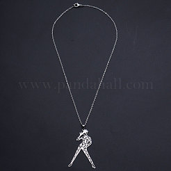 Non-Tarnish 201 Stainless Steel Pendant Necklaces&nbsp;NJEW-S105-JN619-45-1