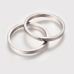 変色しにくい304ステンレススチール製リンクリング  リング  ステンレス鋼色  20x1.7mm  内径：17mm&nbsp;X-STAS-L238-022P