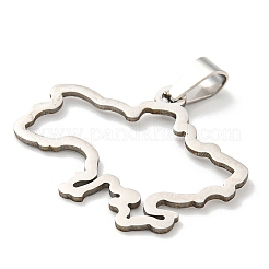 Non-Tarnish 304 Stainless Steel Pendants&nbsp;STAS-H184-03B-P